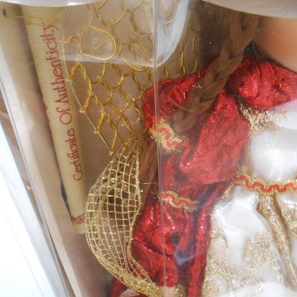 NIB COLLECTORS CHOICE LIMITED EDITION CHRISTMAS GOLD ANGEL WINGS 16" DOLL w/ COA - Picture 6 of 14